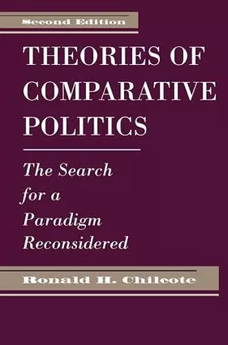 Theories Of Comparative Politics cover