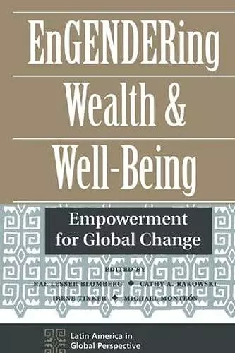 Engendering Wealth And Well-being cover