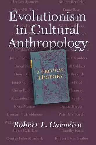 Evolutionism In Cultural Anthropology cover