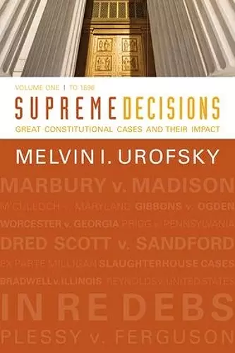 Supreme Decisions, Volume 1 cover