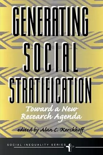 Generating Social Stratification cover