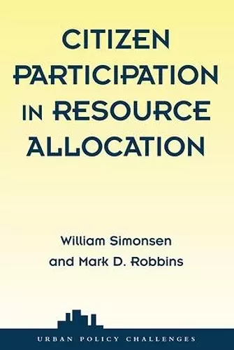 Citizen Participation In Resource Allocation cover