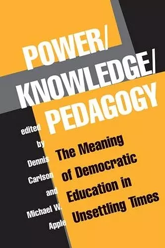 Power/knowledge/pedagogy cover