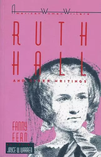 Ruth Hall and Other Writings by Fanny Fern cover