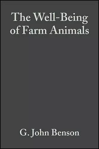 The Well-Being of Farm Animals cover