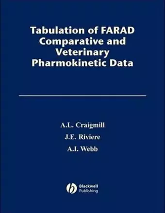 Tabulation of FARAD Comparative and Veterinary Pharmacokinetic Data cover