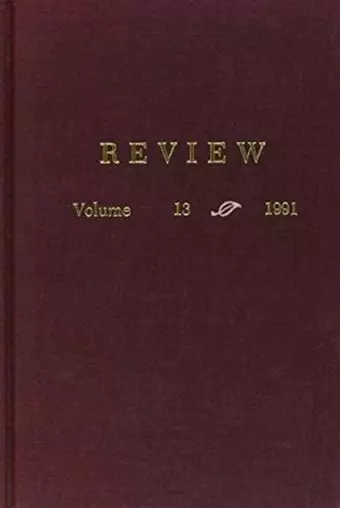 Review v. 13; Ed.J.O.Hoge & J.L.W.West cover