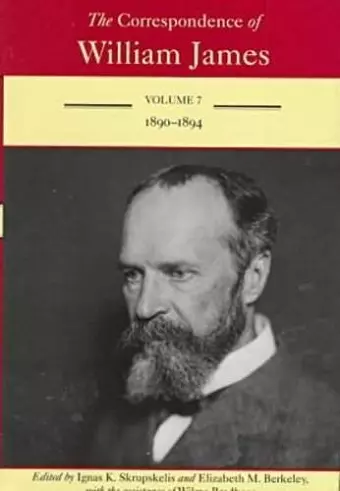 The Correspondence of William James v. 7; 1890-94 cover