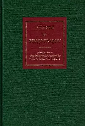 Studies in Bibliography, v. 54 cover