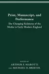 Print, Manuscript and Performance cover