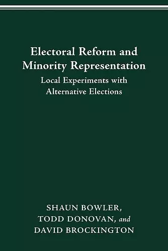 Electoral Reform and Minority Representation cover