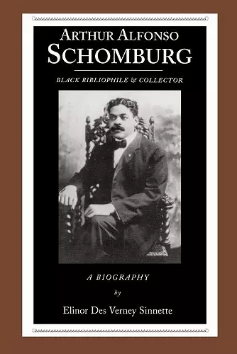 Arthur Alfonso Schomburg cover