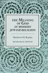 The Meaning of God in Modern Jewish Religion cover