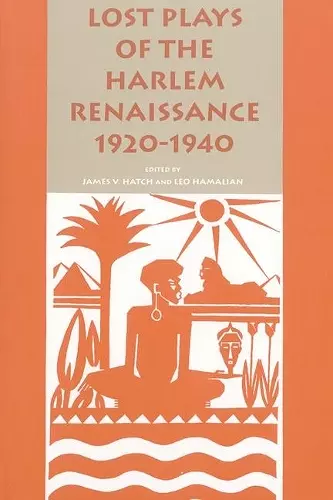 Lost Plays of the Harlem Renaissance cover