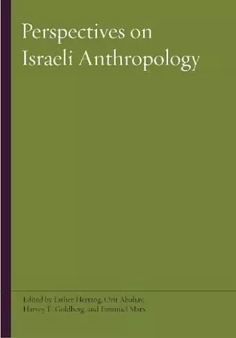 Perspectives on Israeli Anthropology cover