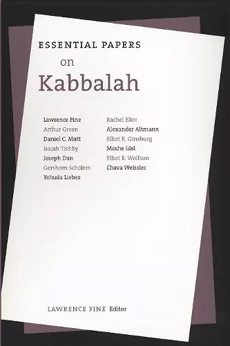 Essential Papers on Kabbalah cover