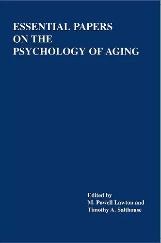 Essential Papers on the Psychology of Aging cover