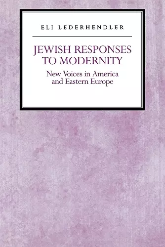 Jewish Responses to Modernity cover