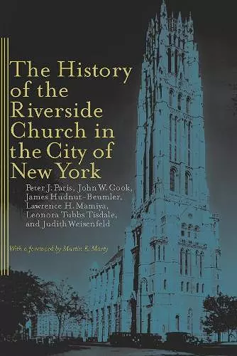 The History of the Riverside Church in the City of New York cover