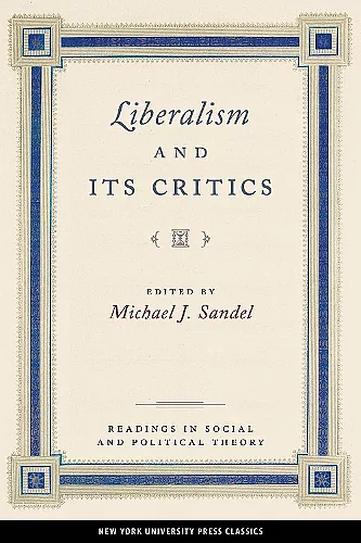 Liberalism and Its Critics cover