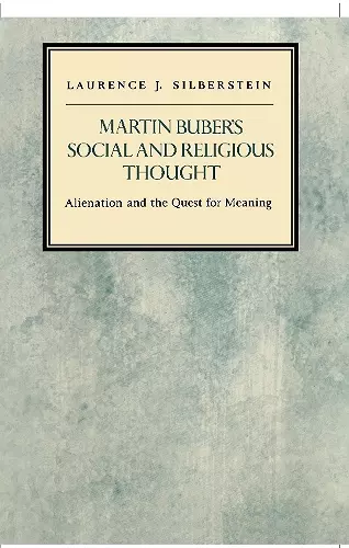 Martin Buber's Social and Religious Thought cover