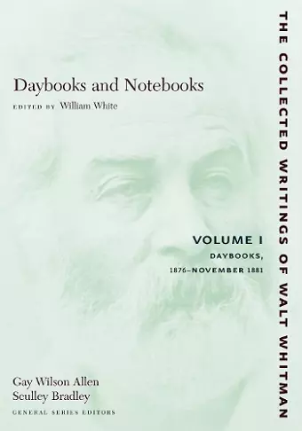 Daybooks and Notebooks: Volume I cover