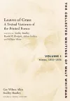 Leaves of Grass, A Textual Variorum of the Printed Poems: Volume I: Poems cover