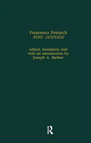 Francesco Petrarch Rime Disperse cover