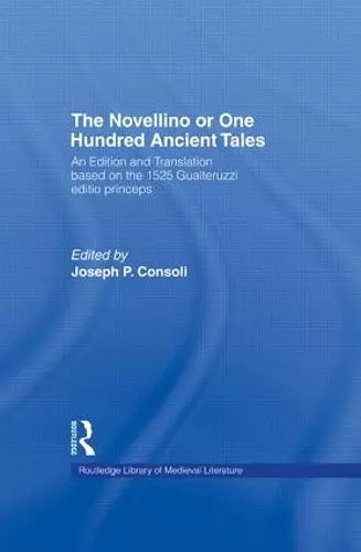 The Novellino or One Hundred Ancient Tales cover