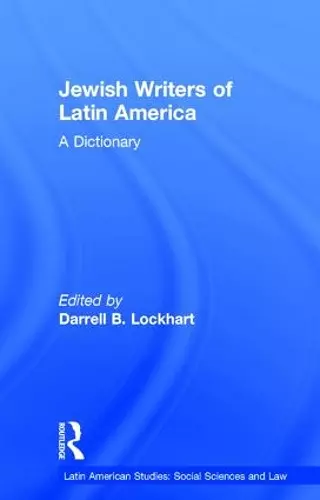 Jewish Writers of Latin America cover