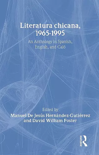 Literatura chicana, 1965-1995 cover