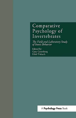 Comparative Psychology of Invertebrates cover