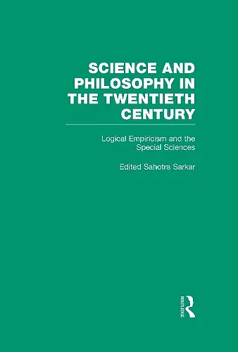 Logical Empiricism and the Special Sciences cover
