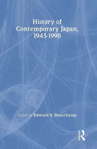 History of Contemporary Japan since World War II cover