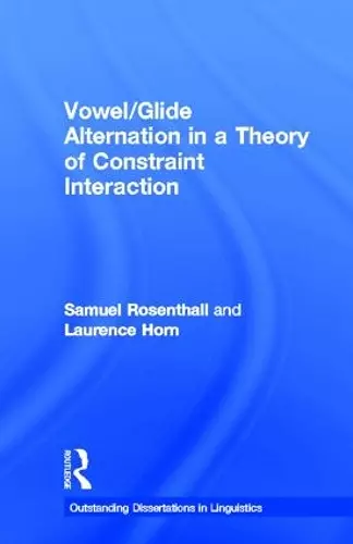 Vowel/Glide Alternation in a Theory of Constraint Interaction cover