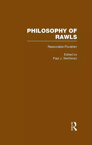 Reasonable Pluralism cover