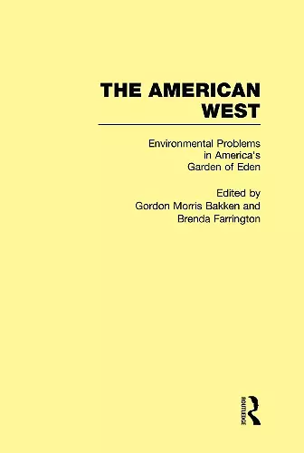 Environmental Problems in America's Garden of Eden cover