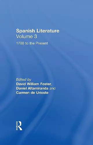 Spanish Literature: A Collection of Essays cover