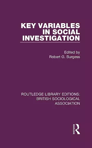 Key Variables in Social Investigation cover