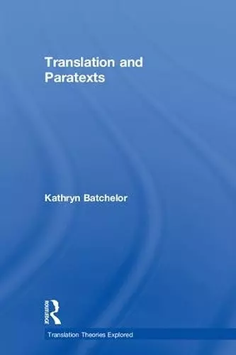 Translation and Paratexts cover