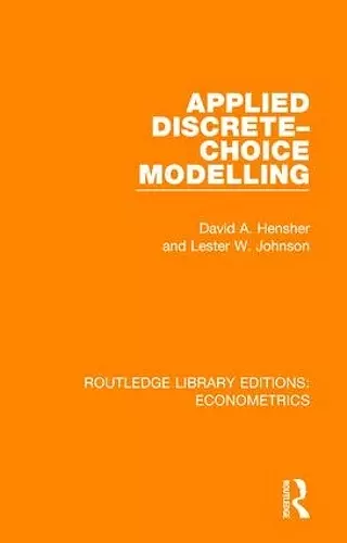 Applied Discrete-Choice Modelling cover