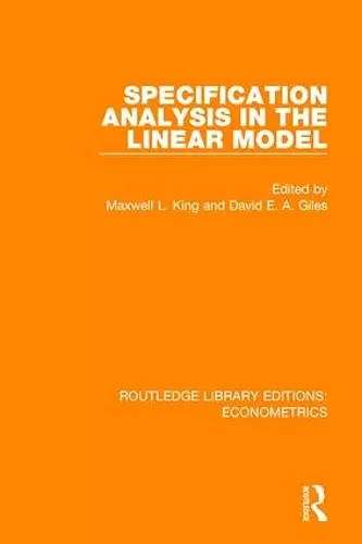 Specification Analysis in the Linear Model cover