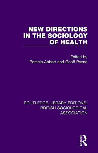 New Directions in the Sociology of Health cover