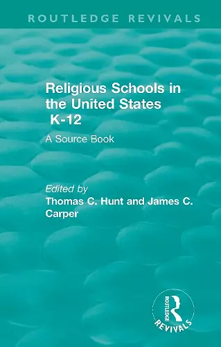 Religious Schools in the United States K-12 (1993) cover