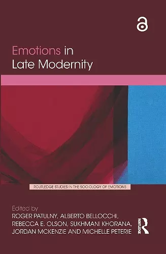 Emotions in Late Modernity cover