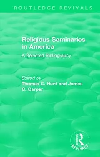 Religious Seminaries in America (1989) cover