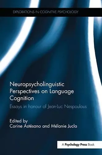 Neuropsycholinguistic Perspectives on Language Cognition cover