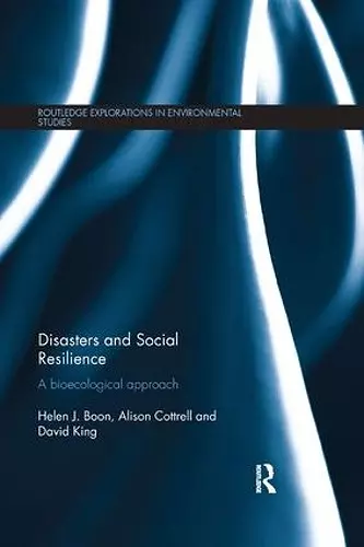 Disasters and Social Resilience cover