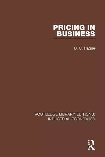 Pricing in Business cover