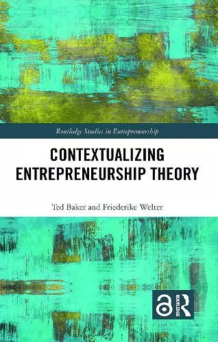 Contextualizing Entrepreneurship Theory cover